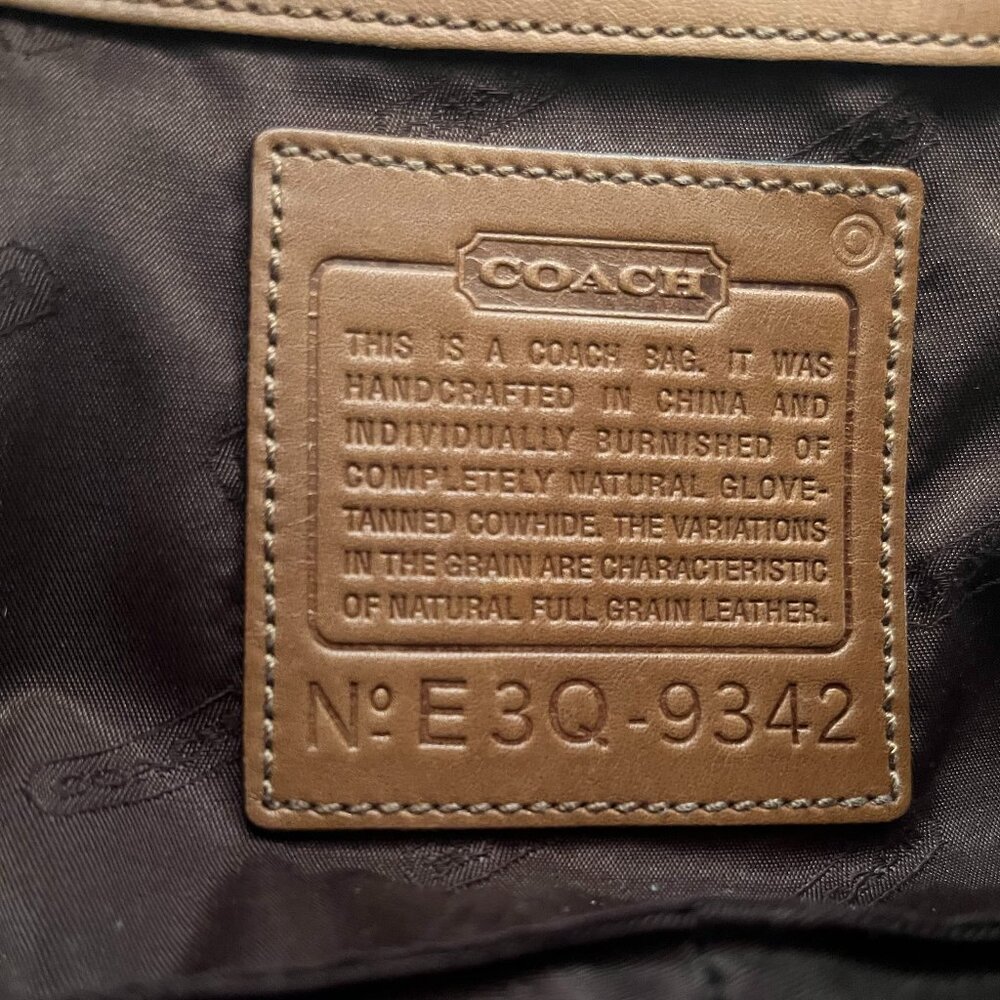 VINTAGE COACH~ Tan/Brown 9342 Legacy West Small Zoe Hobo Bag - Picture 3 of 10